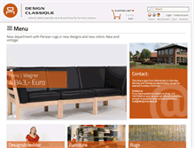 Tablet Screenshot of designclassique.dk